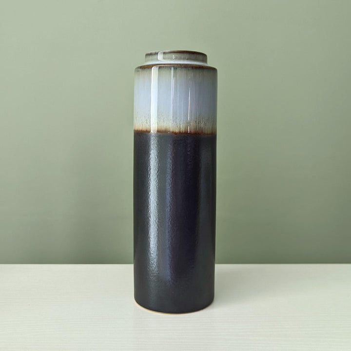 Santorini Grey Glaze 25cm Bottle Vase -  - Ideal Textiles