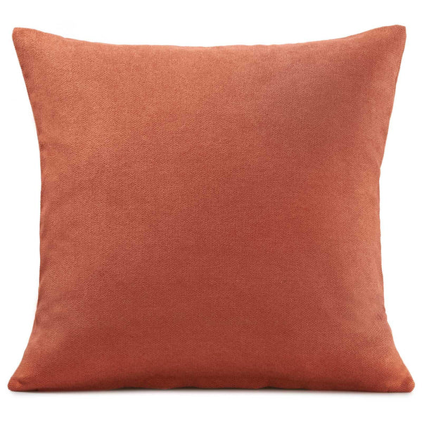 Velvet Chenille Orange Cushion Cover 18" x 18" -  - Ideal Textiles