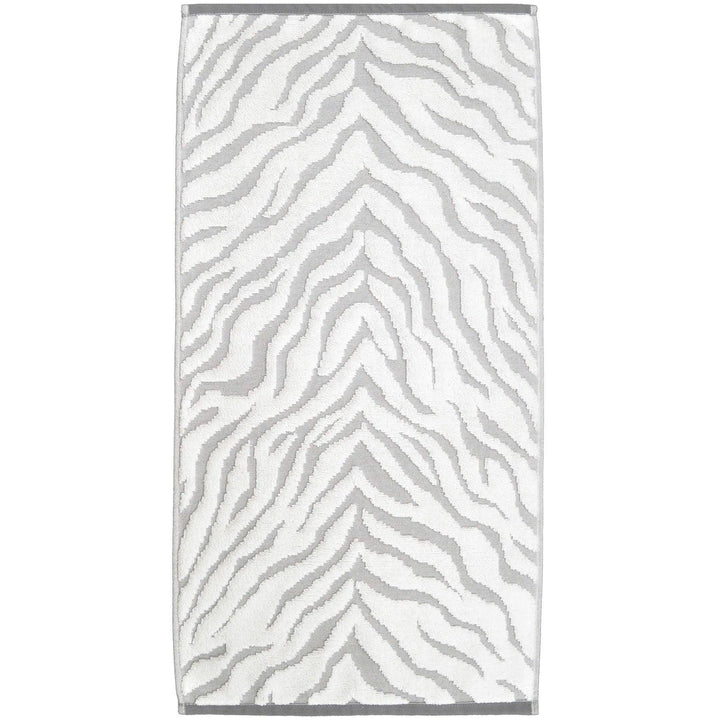 Zebra Jacquard 100% Cotton Luxury Bathroom Towels Grey -  - Ideal Textiles