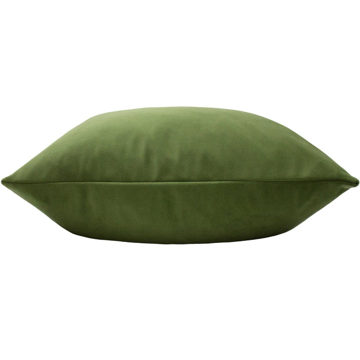 Sunningdale Plain Velvet Olive Cushion Covers 20'' x 20'' -  - Ideal Textiles