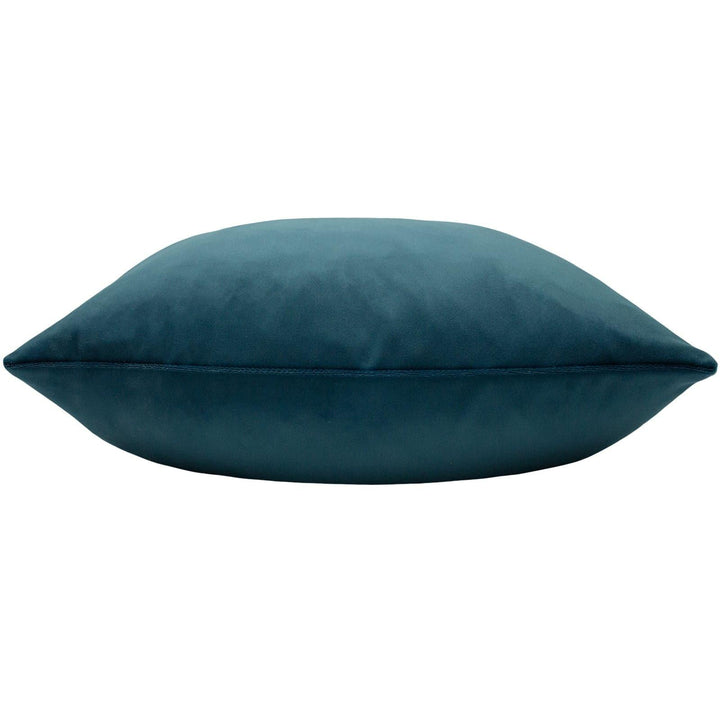 Sunningdale Plain Velvet Kingfisher Cushion Covers 20'' x 20'' -  - Ideal Textiles