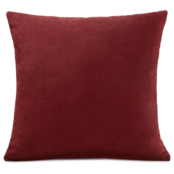 Velvet Chenille Red Cushion Cover 18" x 18" -  - Ideal Textiles