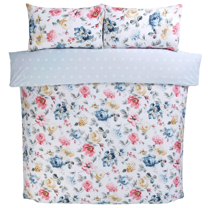 Emilia Floral Reversible Multicolour Duvet Cover Set - Ideal