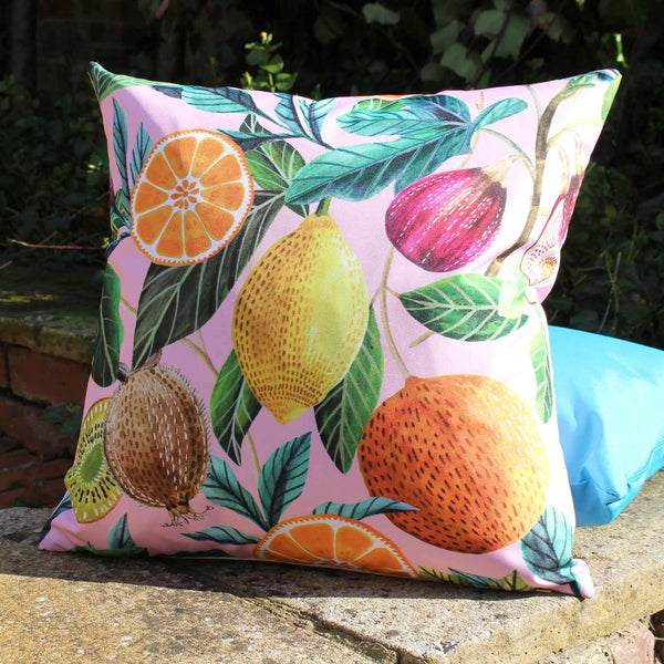 Citrus Fruit Outdoor Cushion Cover 17" x 17" - Ideal