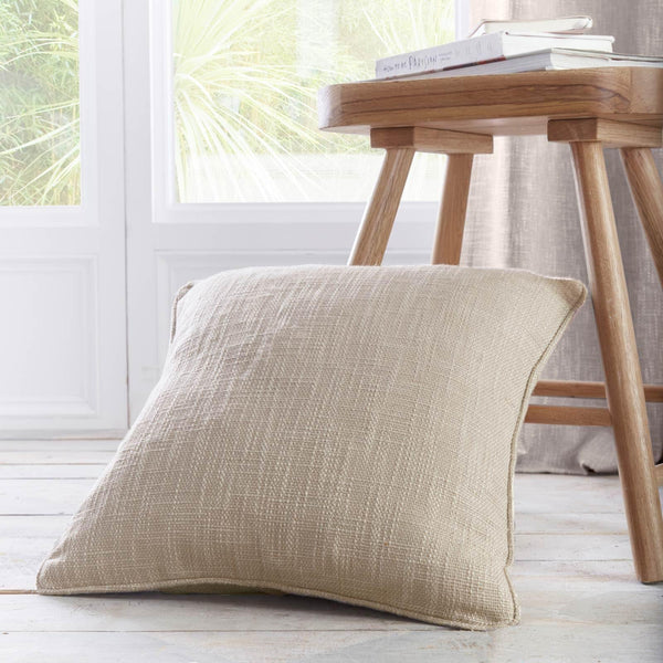 Boucle Texture Weave Linen Cushion Cover 17" x 17" - Ideal