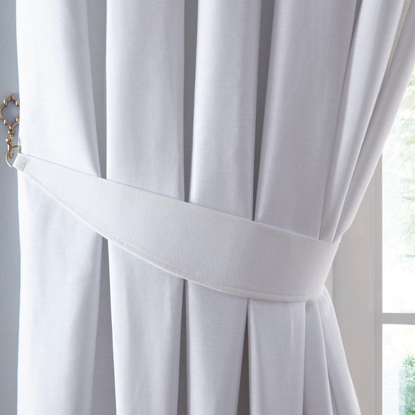 Dijon White Tie Backs Pair - Ideal