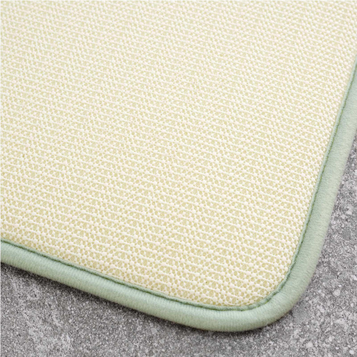 Anti-Bacterial Memory Foam Bath Mat Sage -  - Ideal Textiles