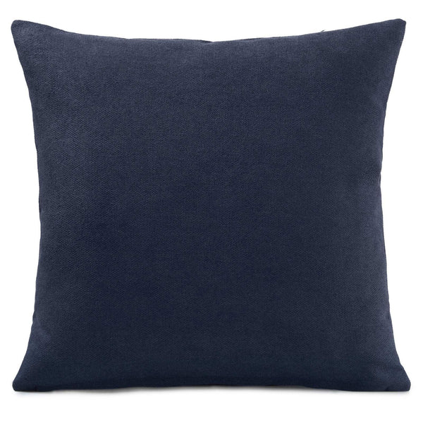 Velvet Chenille Navy Cushion Cover 18" x 18" -  - Ideal Textiles