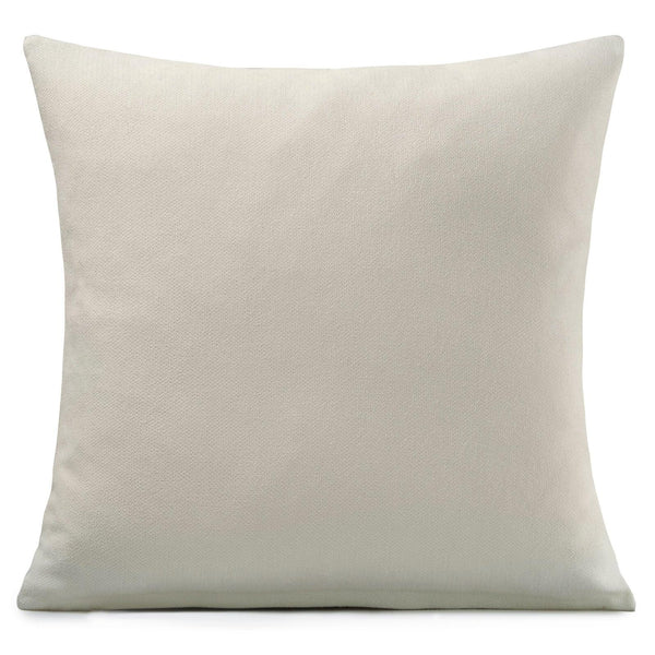 Velvet Chenille Cream Cushion Cover 18" x 18" -  - Ideal Textiles