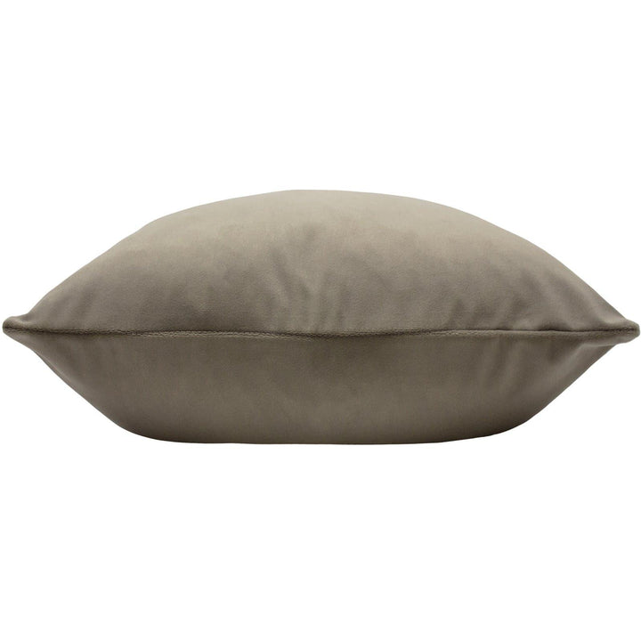 Sunningdale Plain Velvet Mink Filled Cushions 20'' x 20'' -  - Ideal Textiles