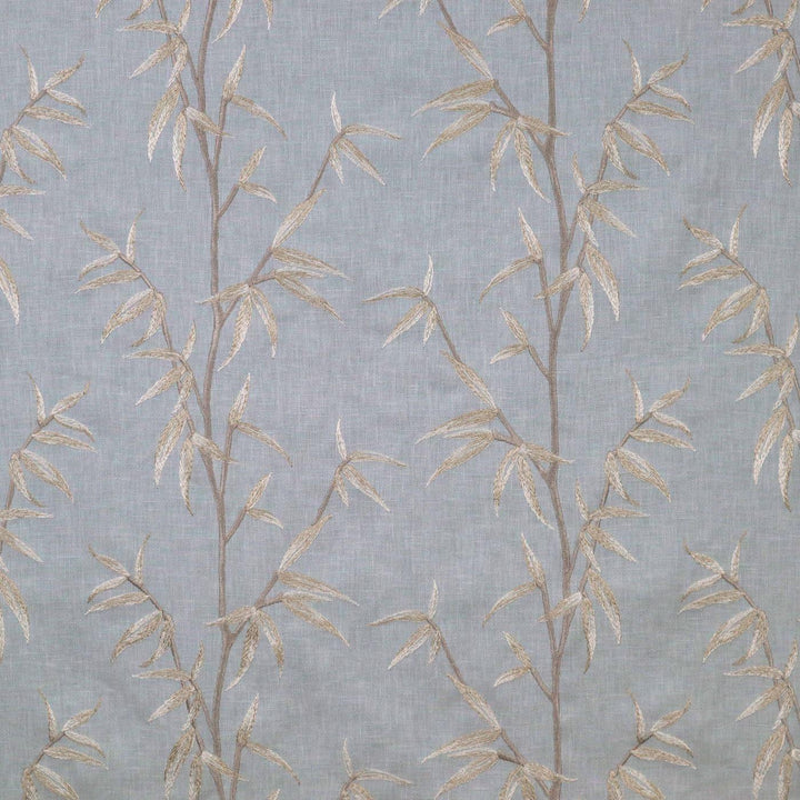 FABRIC SAMPLE - Sumi Duckegg Embroidery 140 -  - Ideal Textiles