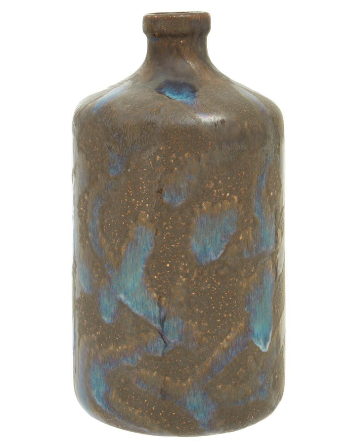 Seda Brown Reactive Glaze Bottle Vase - Ideal
