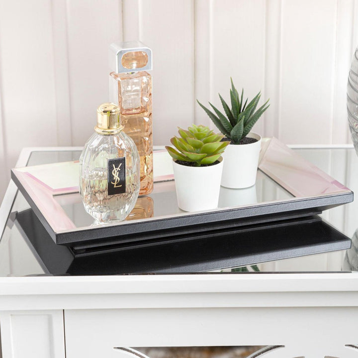 Ariana Pink Lustre Decorative Tray - Ideal