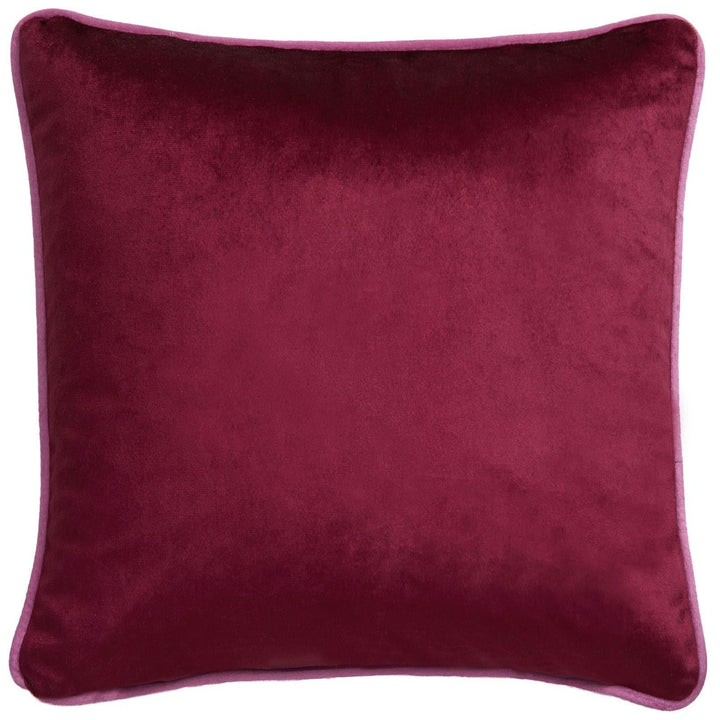Birdity Absurdity Velvet Pink Cushion Cover 17" x 17" - Ideal