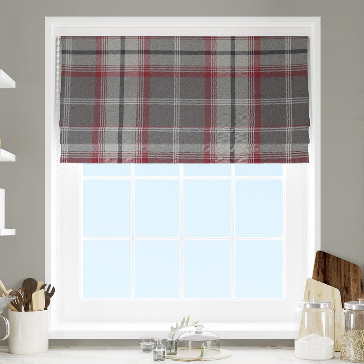 Hestia Rosso Made To Measure Roman Blind -  - Ideal Textiles