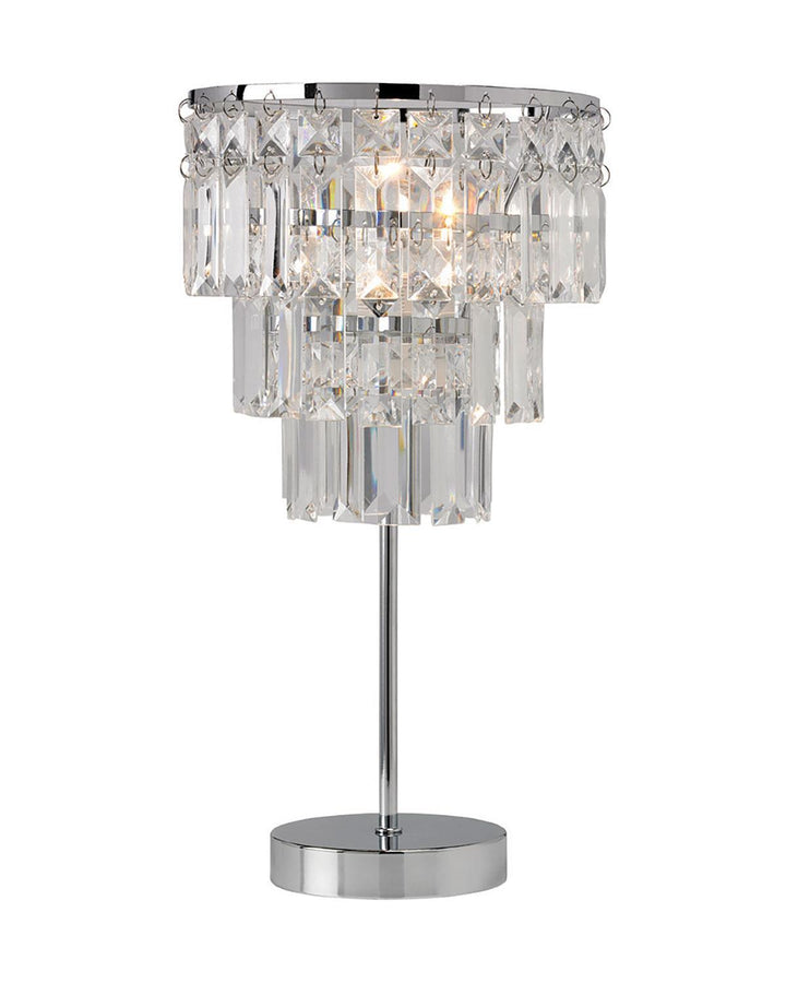 Chrome Victoria Table Lamp with Acrylic Shade - Ideal