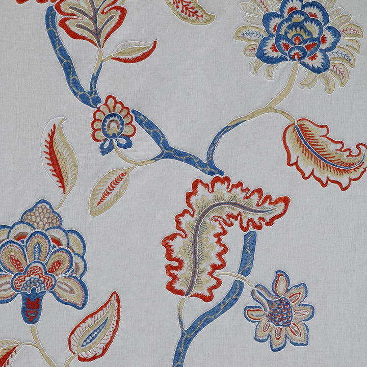 FABRIC SAMPLE - Lucia Henna Embroidery 138 -  - Ideal Textiles