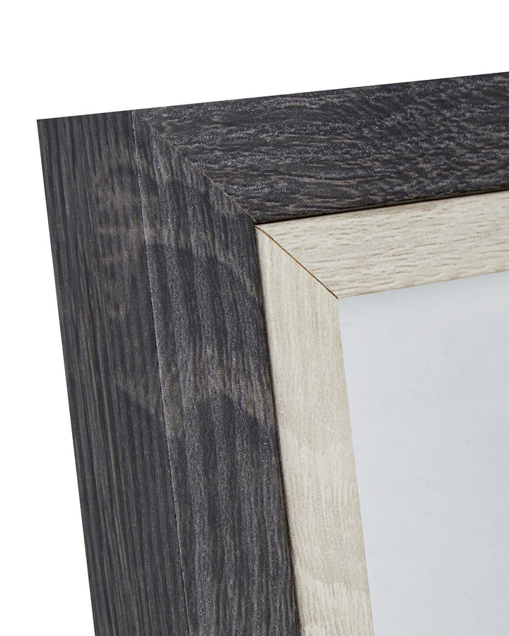 Two-Tone Grey Wooden Photo Frame - Ideal