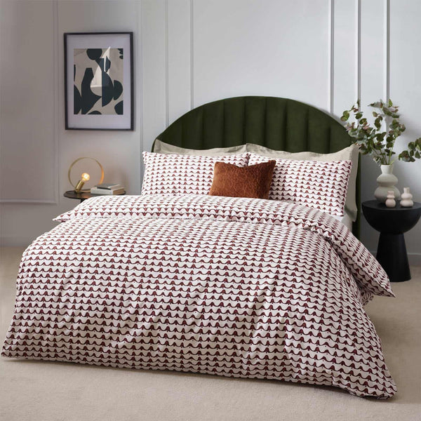 Avery Abstract Cotton Rich Duvet Cover Set - Ideal