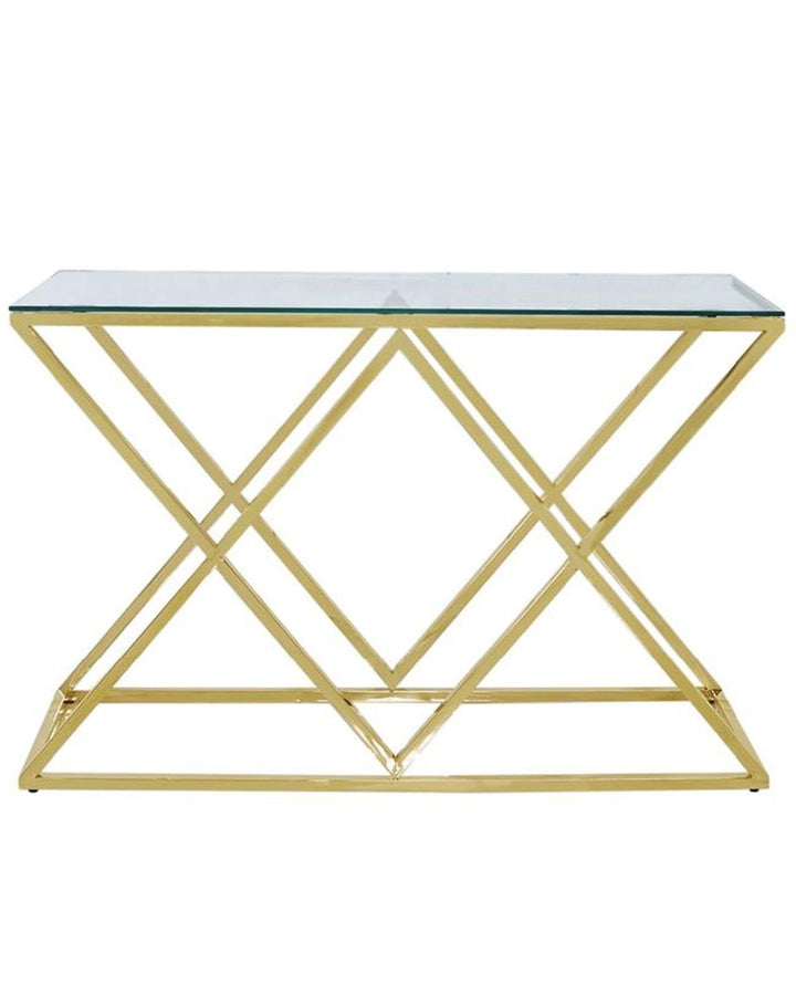 Prism Gold Console Table - Ideal