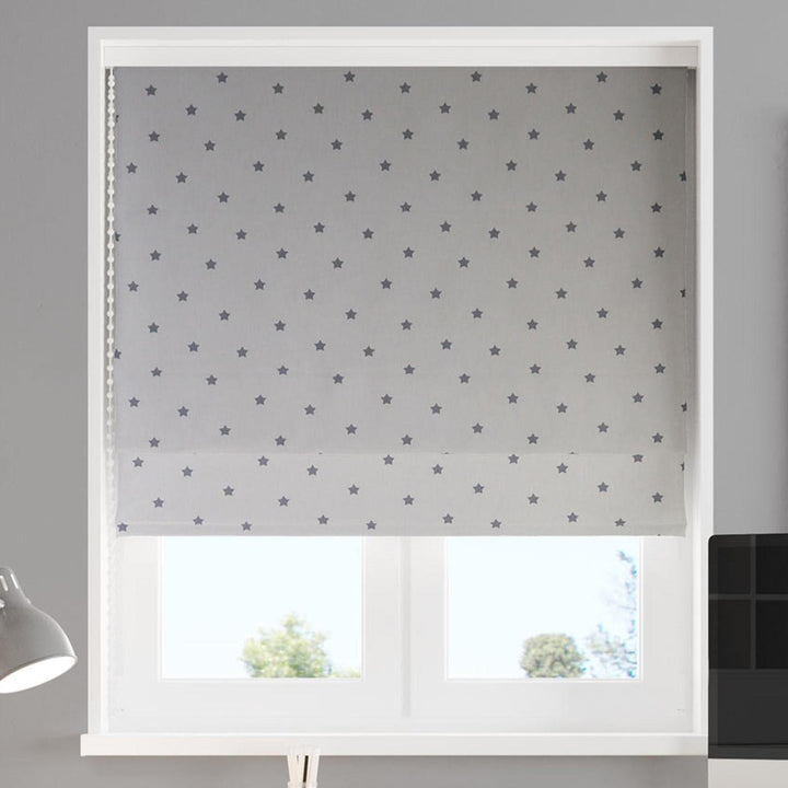 Night Time Ivory Made To Measure Roman Blind -  - Ideal Textiles