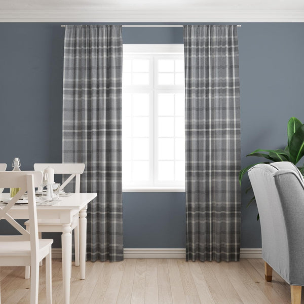 Hestia Dove Grey Made To Measure Curtains -  - Ideal Textiles