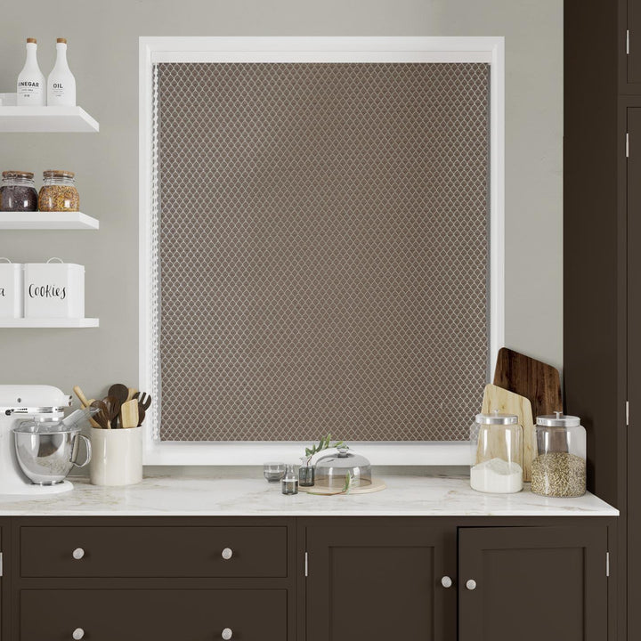 Shapinsay Chocolate Made to Measure Roman Blind -  - Ideal Textiles