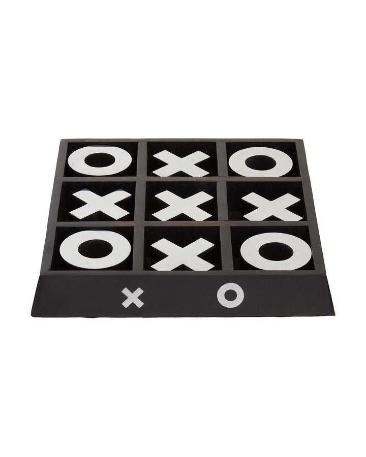 Montgomery Eco-Friendly Black Mango Wood Noughts and Crosses Game - Ideal