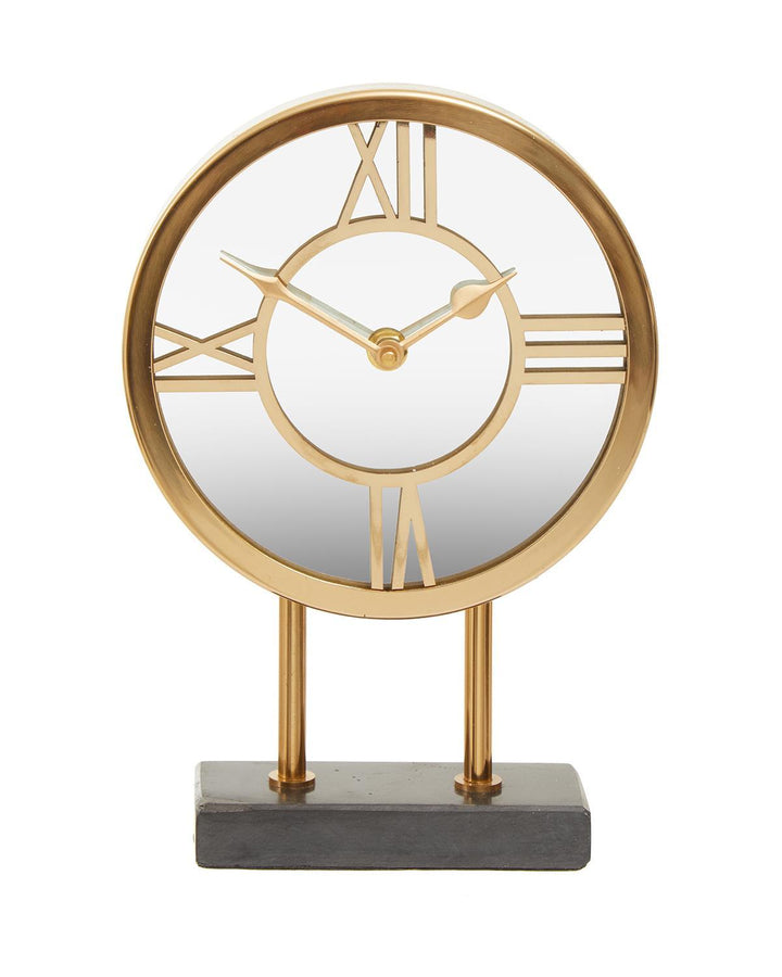 Modern Black Marble Base Clock - Ideal