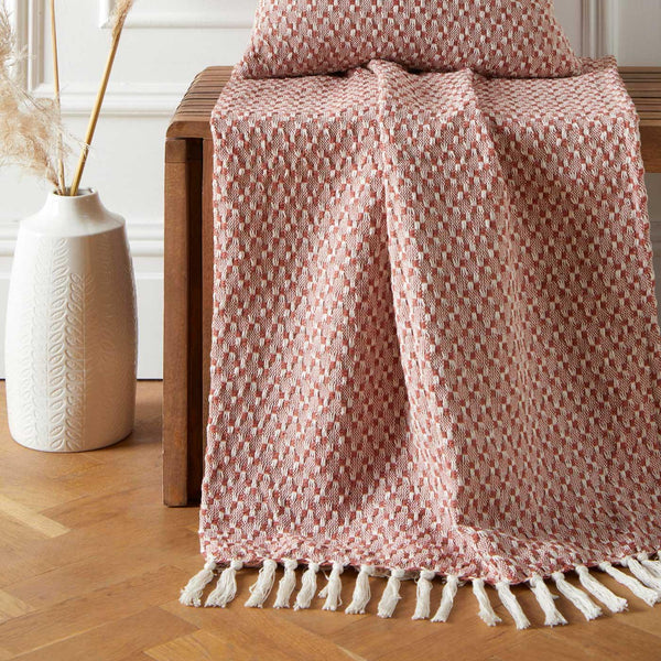 Bexley 100% Recycled Cotton Throw Paprika - Ideal