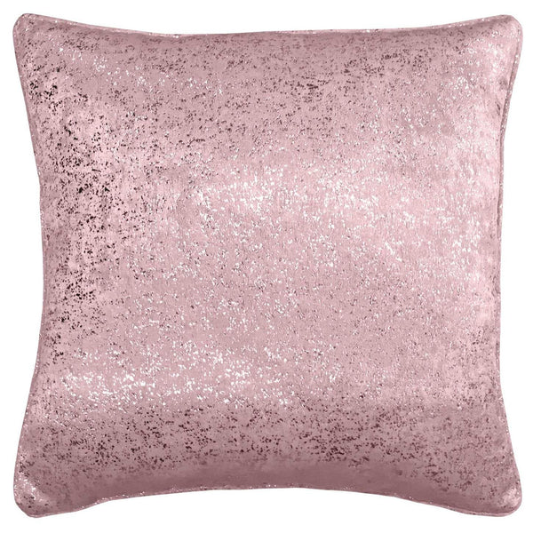 Halo Metallic Sparkle Pink Cushion Covers 17" x 17" -  - Ideal Textiles