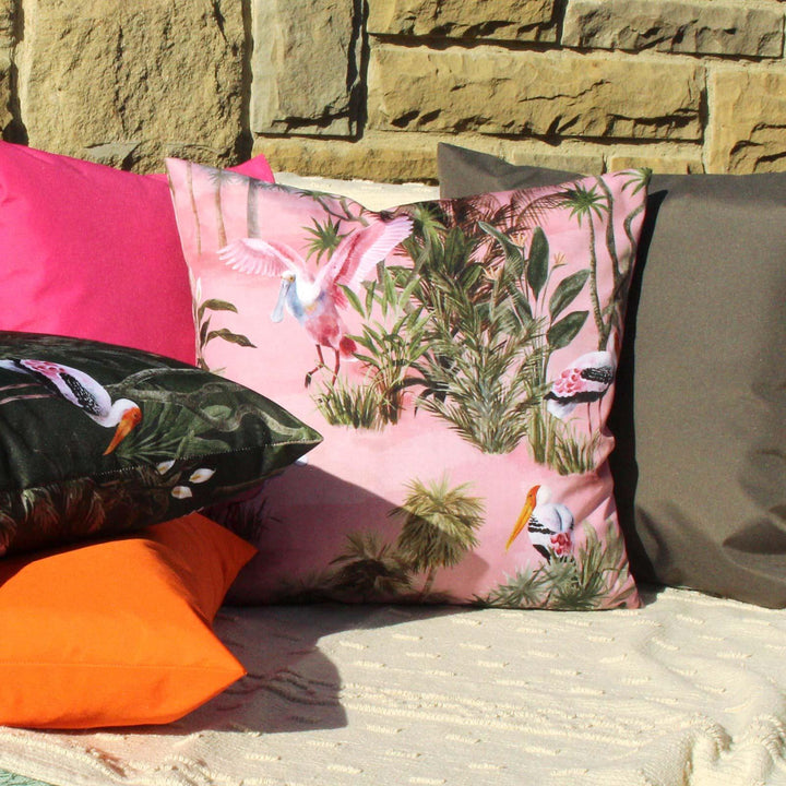 Platalea Tropical Blush Outdoor Cushion Cover 17" x 17" - Ideal