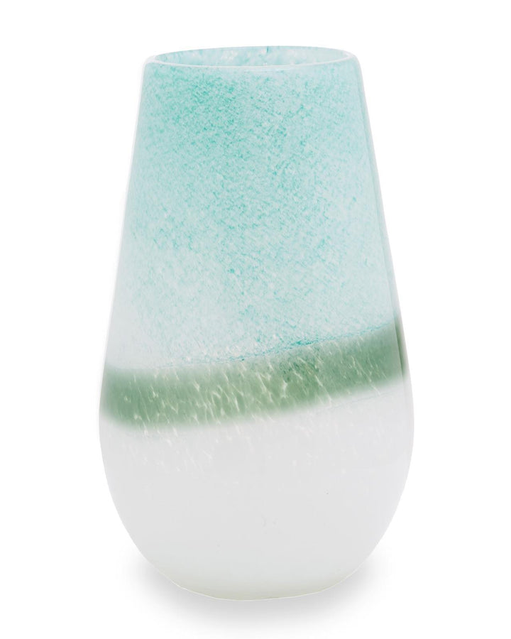 Lucia Turquoise Ombre Glass Vase - Ideal
