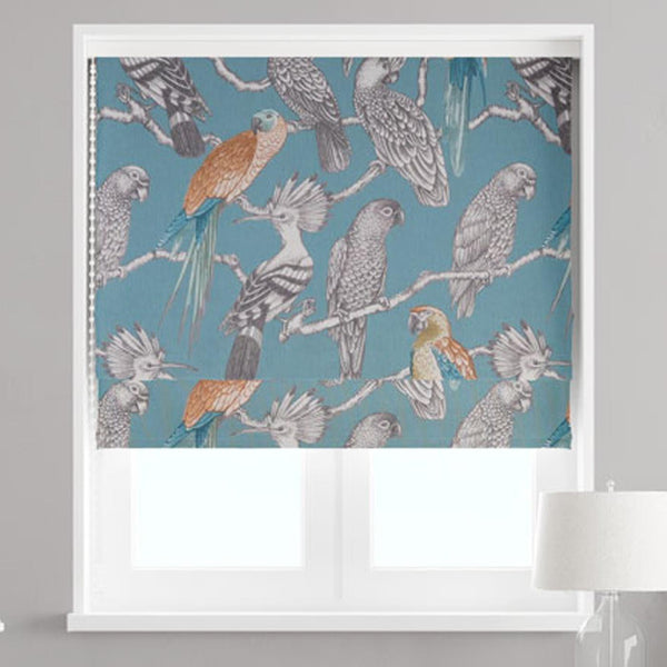 Aviary Lagoon Made To Measure Roman Blind -  - Ideal Textiles