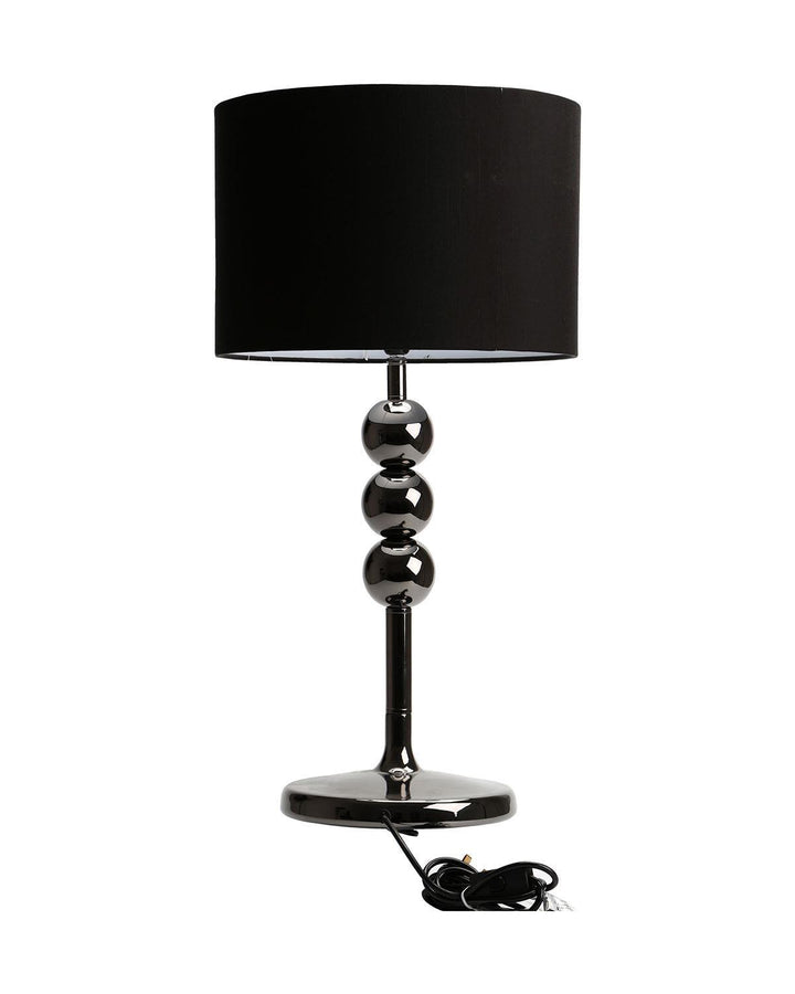 Gunmetal And Black Feature Table Lamp - Ideal