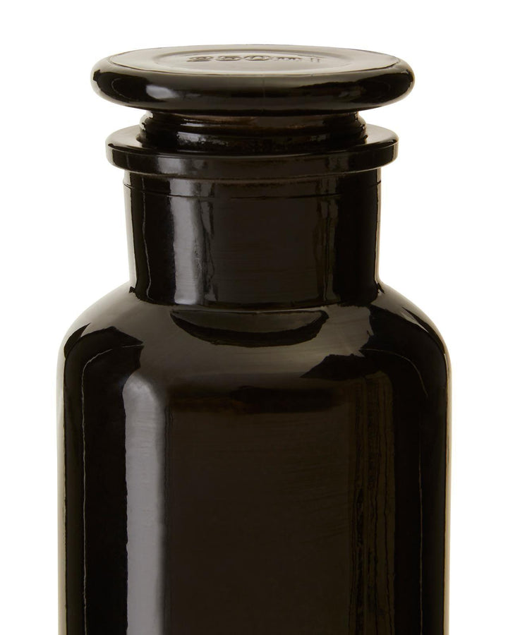 Apothecary Black Glass Bottles - Ideal