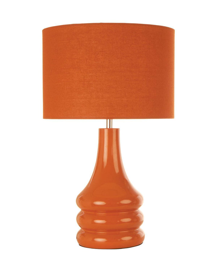 Raj Table Lamp Burnt Orange Ceramic - Ideal