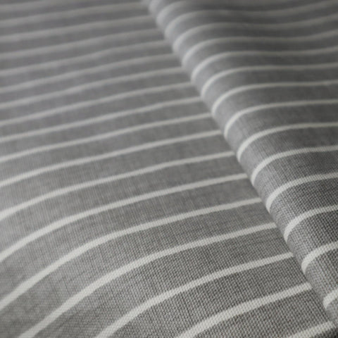 Pencil Stripe Dove Made To Measure Roman Blind -  - Ideal Textiles