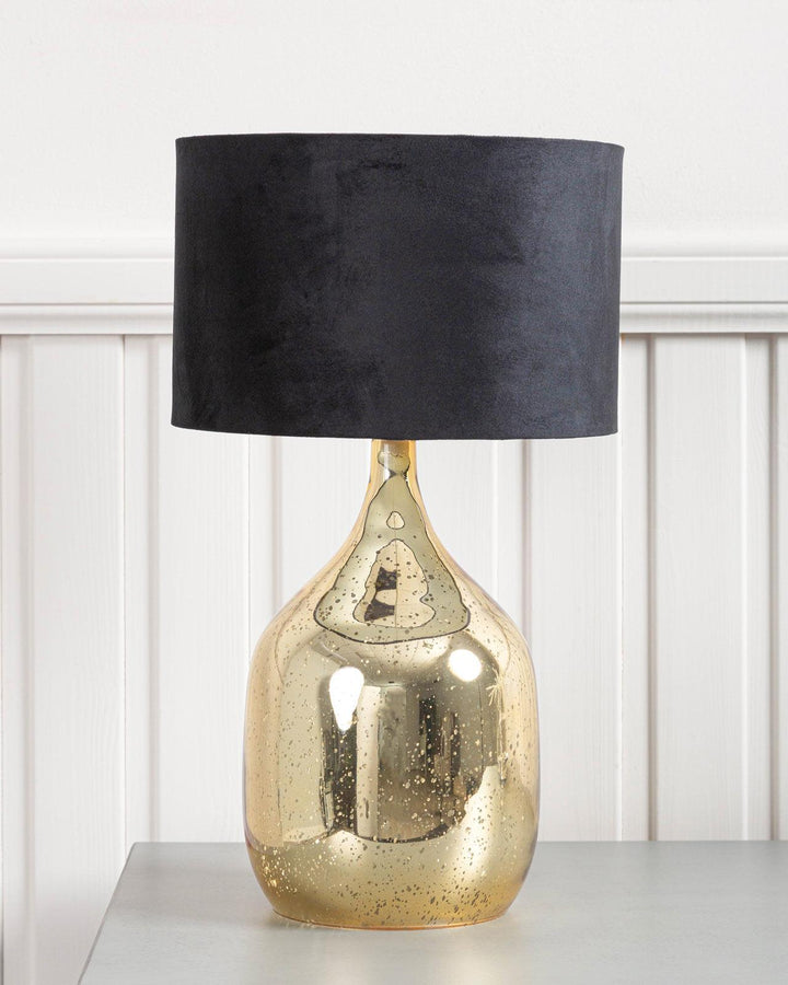 Gold Glass Dual Lit Table Lamp - Ideal