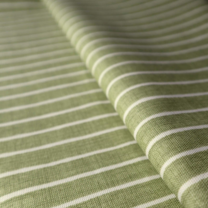 Pencil Stripe Pistachio Made To Measure Roman Blind -  - Ideal Textiles