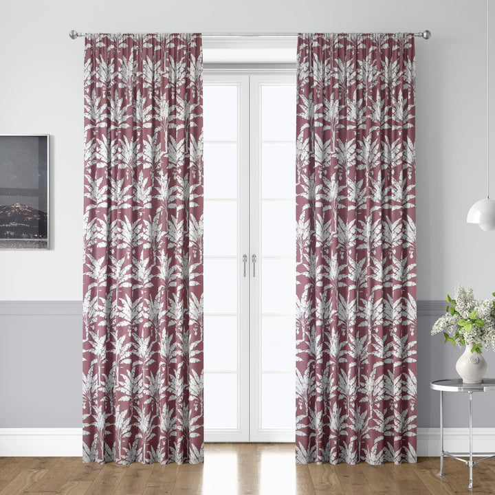 Palm House Woodrose Made To Measure Curtains -  - Ideal Textiles