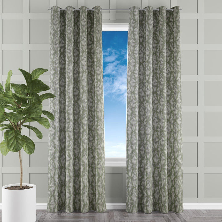 Fernia Fern Made To Measure Curtains -  - Ideal Textiles