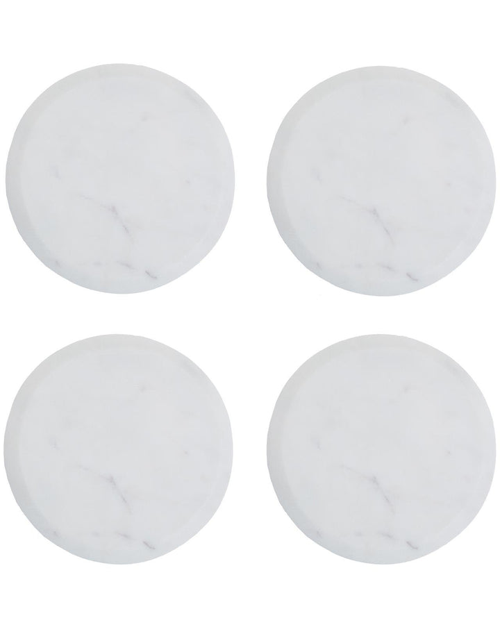 Set of 4 Polished Marble Coasters - Ideal