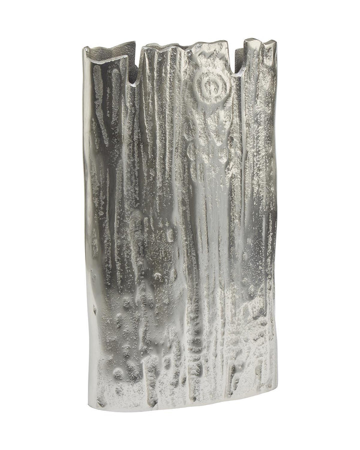 Luss Aluminum Hewn Wood Design Vase - Ideal