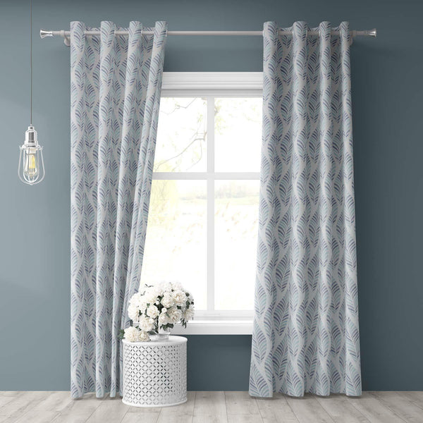Metz Blue Made To Measure Curtains - Ideal