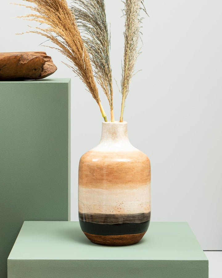 Senna Ombre Earthenware Vase - Ideal