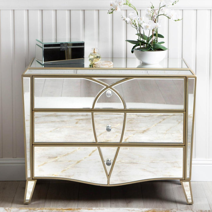 Ana Champagne Chest of Drawers - Ideal