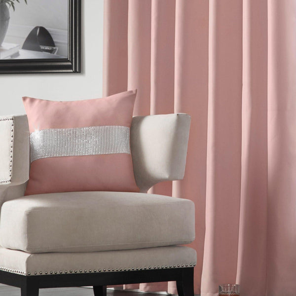 Palace Diamante Blush Pink Cushion Cover 18'' x 18'' -  - Ideal Textiles