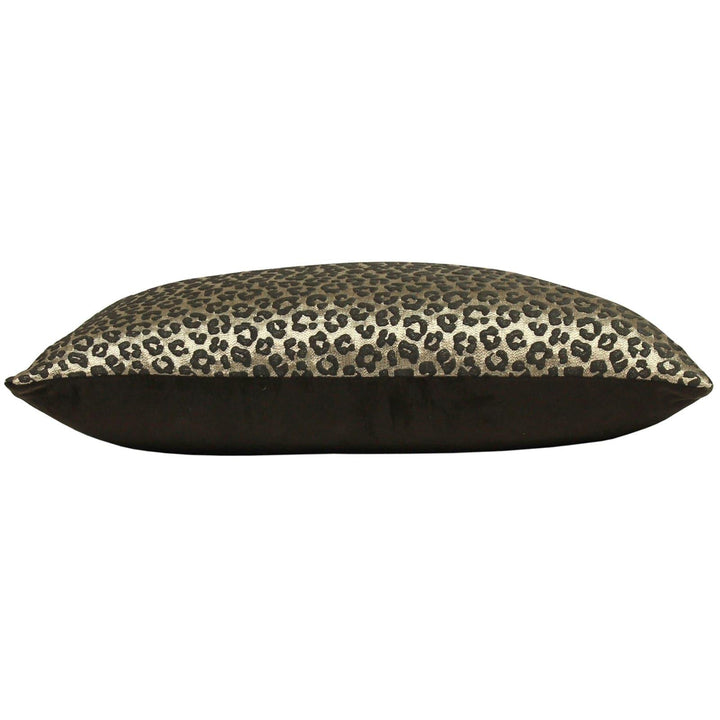 Amur Bronze Leopard Print Filled Cushions -  - Ideal Textiles