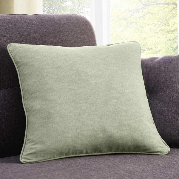 Sorbonne Plain Green Cushion Cover 17" x 17" -  - Ideal Textiles